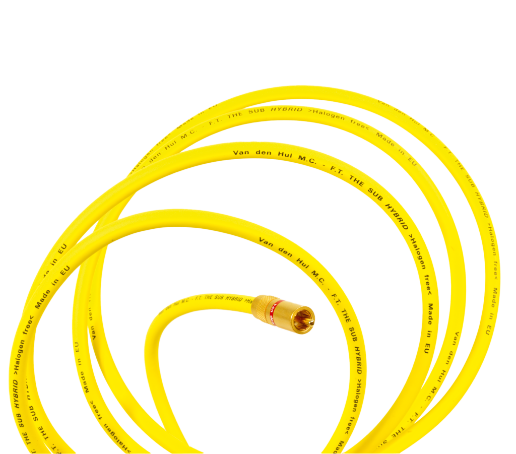Van den Hul The Sub Hybrid RCA subwooferkabel met vergulde connectoren vanaf 1,0 meter