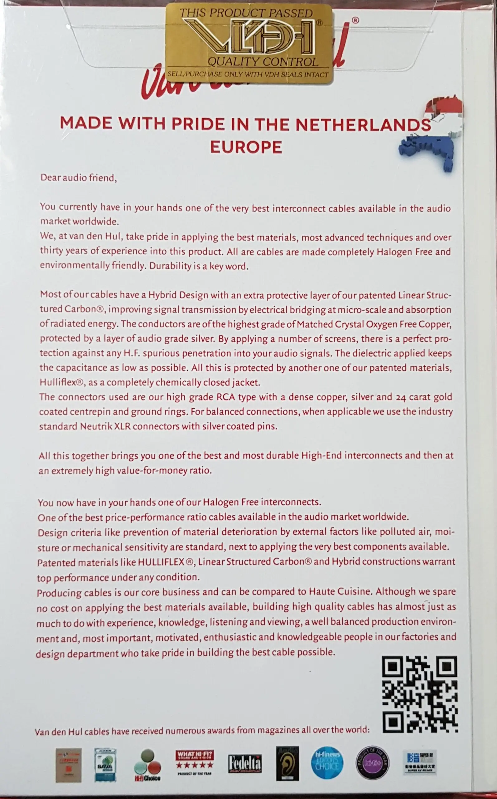 Van den Hul The HDMI Ultimate 4K HEAC Silver-plated OFC Halogen Free 2.0B High Speed & Ethernet vanaf 0,7 meter - Afbeelding 4