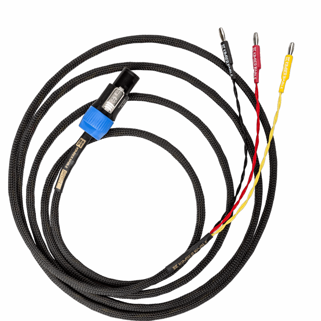 Kimber Kable Speakon REL 3-aderige subwooferkabel AG - zilver voor high-level ingang vanaf 1,0 meter