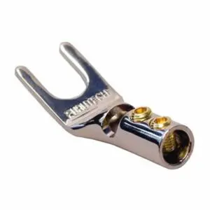 Furutech FP-201 (R) Rhodium - Spade connector schroefmontage tot Ø6mm per set 4 stuks