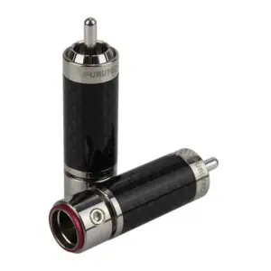 FURUTECH CF-102 (R) Rhodium plated RCA connector tot Ø9.3mm per paar