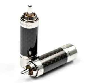 Furutech CF-126 (R) Rhodium RCA connector tot Ø7,3mm per paar