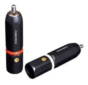 FURUTECH FP-120 (R) OCC Rhodium Ø9.2mm RCA connector tot Ø9,2mm per set 4 stuks