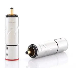 FURUTECH FT-111 (G) Gold plated 24k RCA Ø10,0mm RCA connector tot Ø10mm per set 4 stuks