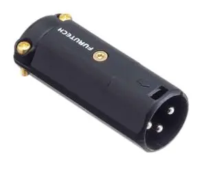 Furutech FP-601M (G) Gold Male XLR connector tot Ø12mm per stuk