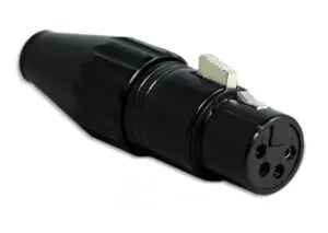 Furutech FP-706F (R) Rhodium Female 4-pins XLR connector tot Ø9mm per stuk