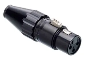 FURUTECH FP-702F (G) Gold Female 3-pins XLR connector tot Ø9mm per stuk