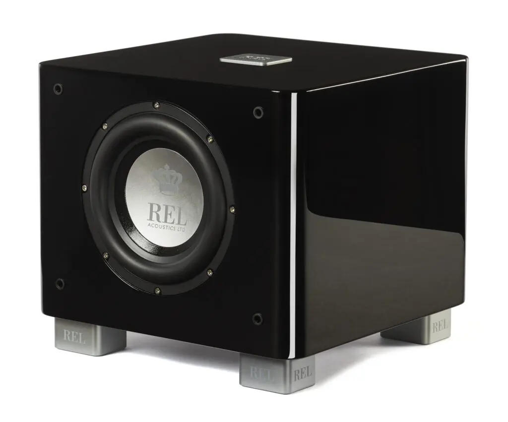 REL Subwoofer T/7X 200 Watt RMS Klasse-AB. 30Hz bij -6dB, 8” woofer en passieve radiator