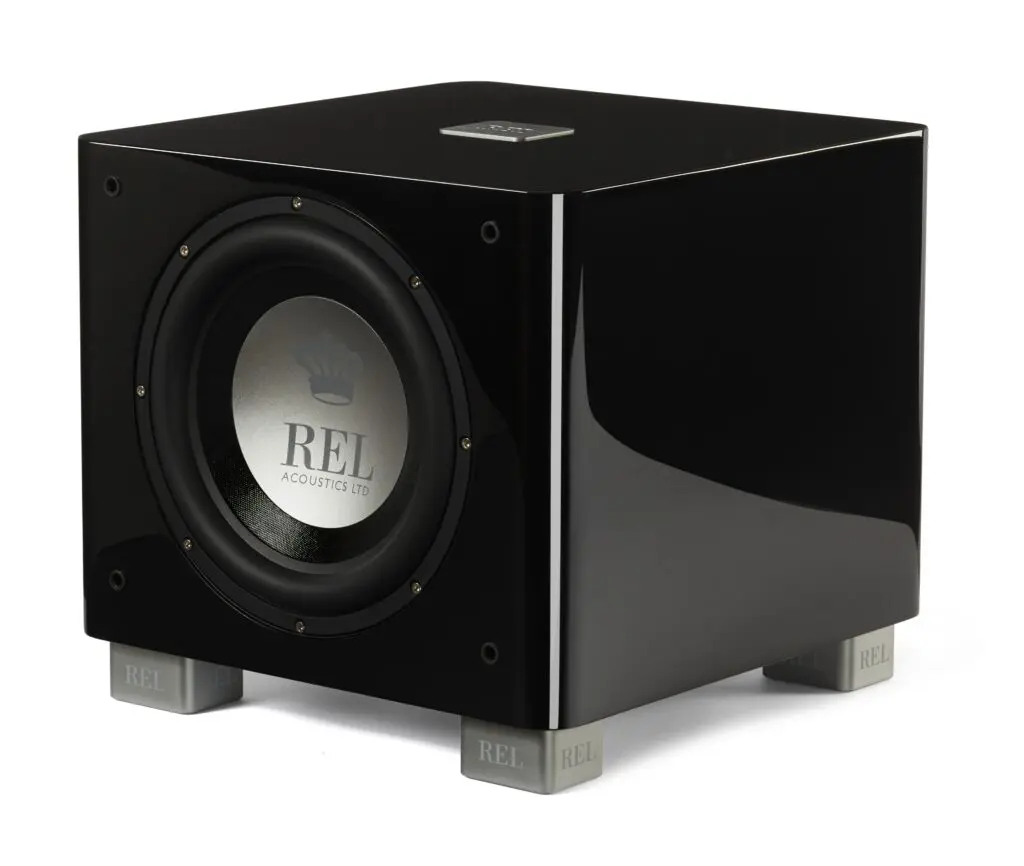 REL Subwoofer T/9X 300 Watt RMS Klasse-AB. 27Hz bij -6dB, 10” woofer en passieve radiator