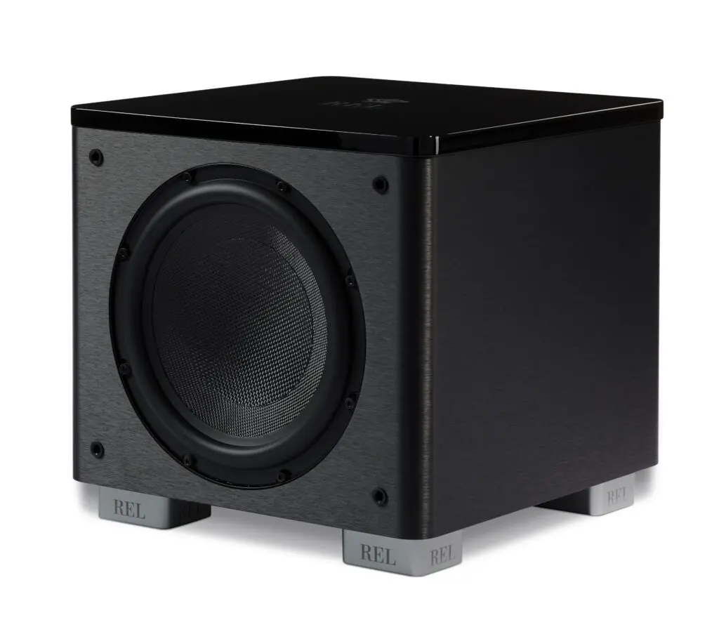 REL Subwoofer HT/1003 MKII 300 Watt RMS Klasse-D, 24Hz -6dB, 10” CarbonGlas woofer in hoogglans zwart of wit