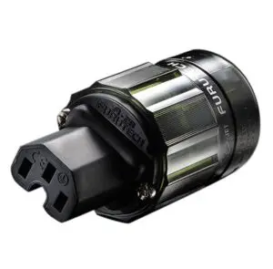 Furutech FI-28 (R)  Rhodium - IEC C13 netstekker 10A van Ø6,6mm tot Ø17,5mm