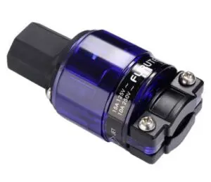 Furutech FI-11-N1 (R) Rhodium - IEC C13 netstekker 10A van Ø6,6mm tot Ø16mm