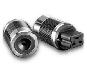 Furutech FI-52 (R) Rhodium - IEC C19 netstekker 20A van Ø6mm tot Ø20mm