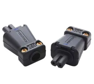 Furutech FI-8N NCF (R) Rhodium - high end IEC C7 netstekker 2,5A van Ø6mm tot Ø13mm per stuk