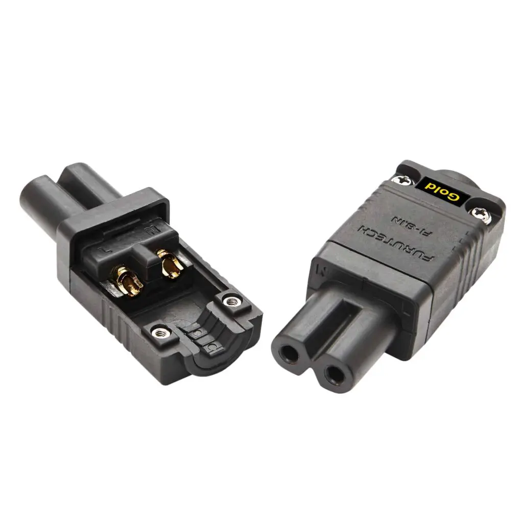 FI-8.1N (G) Gold Slimline - IEC C7 netstekker 2,5A van Ø5mm tot Ø10,5mm per stuk