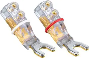 WBT-0661 CU (koper) - Sandwich spade 6,0 mm max. 10 mm² 7 AWG per 4 stuks in showcase