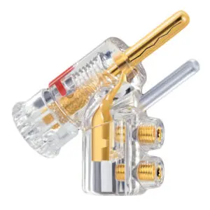 WBT-0610 CU (koper) - Safety-pin banaanplug max. 10 mm² 7 AWG per 4 stuks in showcase