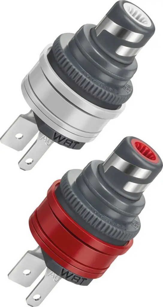 WBT-0210 AG (zilver) Nextgen RCA-chassisdelen per paar