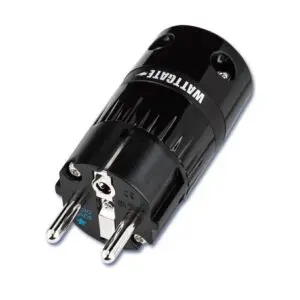 WattGate 390 Evolution (RH) Rhodium uitgevoerd in zwart 16A - Schuko netstekker