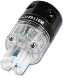 WattGate 350 Evolution (RH) Rhodium uitgevoerd in rookglas - IEC C13 netstekker 10A