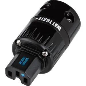 WattGate 350 Evolution (RH) Rhodium uitgevoerd in zwart - IEC C13 netstekker 10A