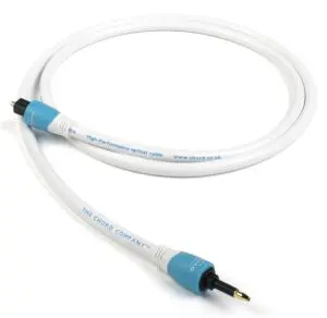 Chord Company C-Lite Mini-Toslink to Mini-Toslink of Mini-Toslink to Toslink optische kabel voor draagbare apparatuur of Chromecast vanaf 0,15 meter