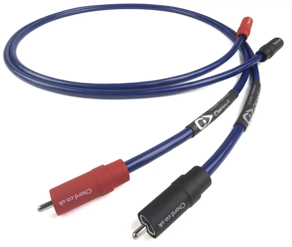 Chord Company Clearway X Aray Analogue RCA Interlink koper stereoset 2 stuks vanaf 0,5 meter