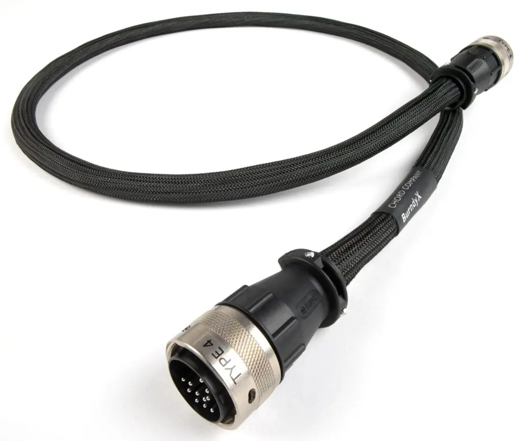 Chord Company ChordBurndy Cable X (XLPE) type 3 of type 4 single voedingskabel upgrade voor NAIM Audio 1,23 meter