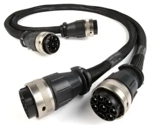 Chord Company ChordBurndy Cable X (XLPE) NAP 300 (7pin) of NAP 500 (9pin) pair voedingskabel upgrade voor NAIM Audio 1,23 meter