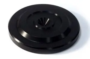 Cold Ray Spike protector 1 LARGE high end onderlegringen voor betere resonantiecontrole 64 mm x 10 mm uitgevoerd in zwart per set 4 stuks