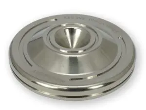 Chord Company Silent Mount SM5TX Spike protector high end onderlegringen voor betere resonantiecontrole Titanium 50 mm x 4 mm uitgevoerd in zwart per set 4 stuks