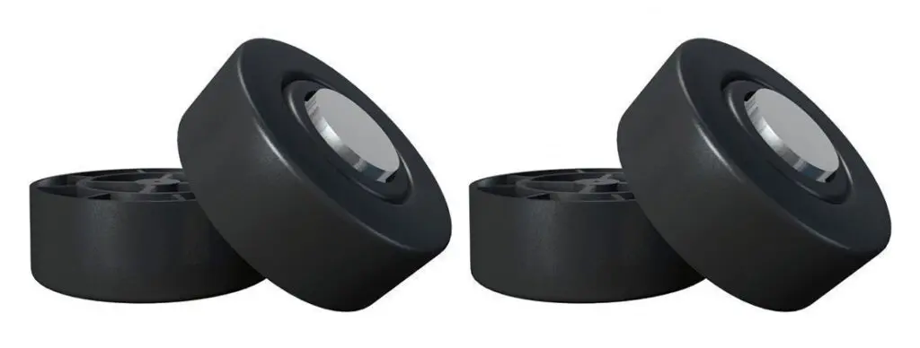 Soundcare Spiked Feet All-in-One SuperSpike in voet ontkoppelaars voor audiocomponenten in chroom-zwart per 4 stuks