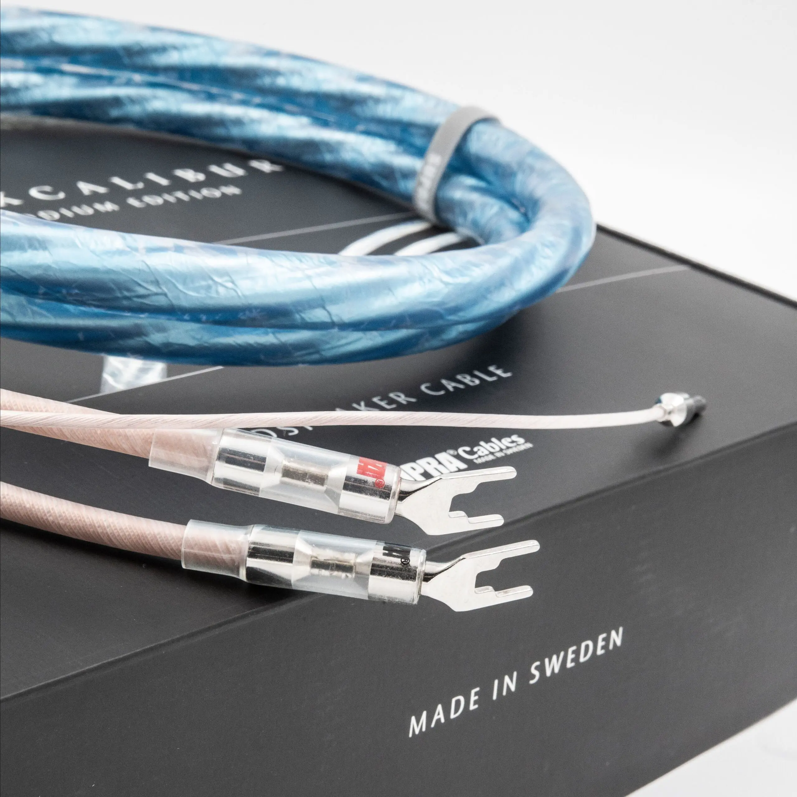 Supra Sword Excalibur Combicon high end luidsprekerkabel OFC geleiders 2 x 3,0mm2 AWG12 met Rhodium-connectoren stereoset 2 stuks vanaf 2,0 meter - Afbeelding 8