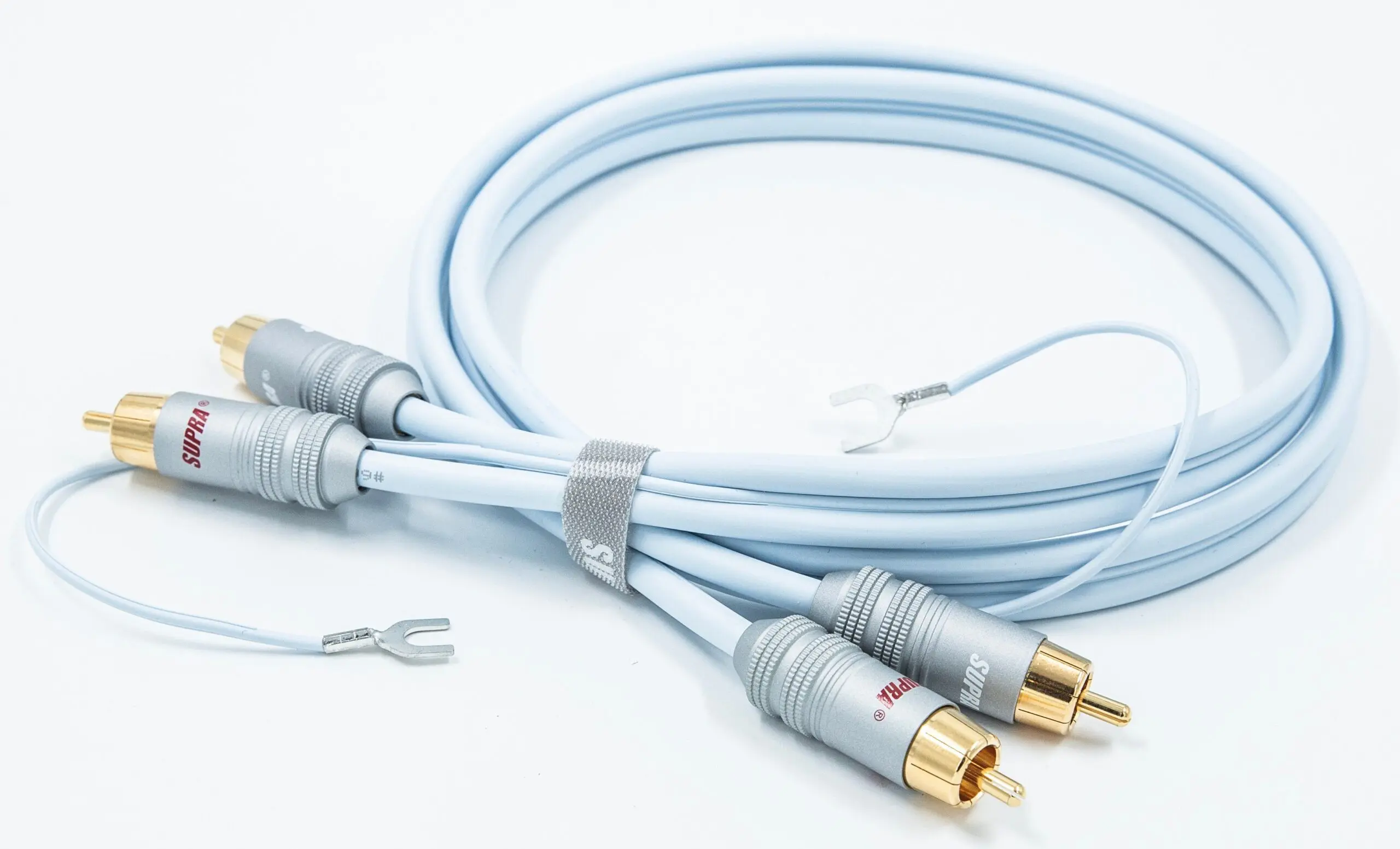 Supra PHONO 2RCA-SC phono-kabel 2x3x0,24mm2 AWG 23 met 6SC vergulde 24K connectoren vanaf 1,0 meter - Afbeelding 2