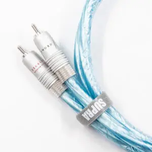 Supra Sword ISL Excalibur RCA high end interlink met Rhodium-plated connectoren stereoset 2 stuks vanaf 0,8 meter