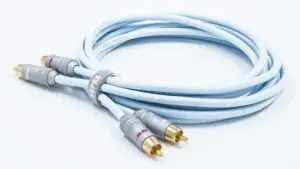 Supra DAC-X Audio RCA interlink 1x3x0.24mm2 AWG 23 met hoogwaardige PPX vergulde 24K connectoren stereoset 2 stuks vanaf 1,0 meter