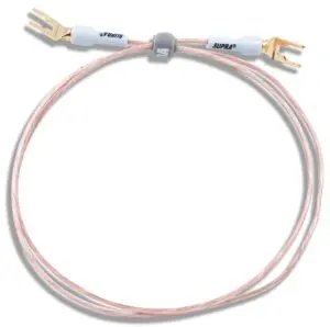 Supra high end Ground wire losse aardingskabel / massakabel met spades vanaf 1,0 meter