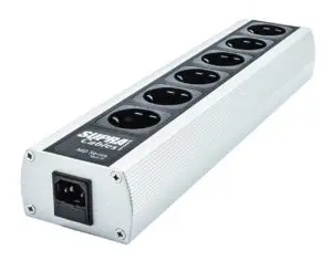 Supra MD 06 EU afgeschermd stekkerblok met Non-Intrusive Filtering (NIF) 6 x schuko met C13 - 10A aansluiting