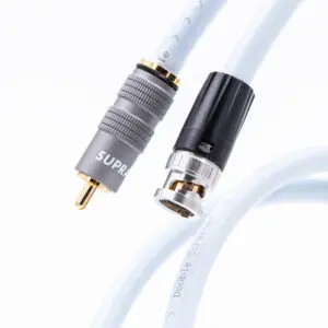 Supra Trico S/PDIF - 75 Ohm digitale 1RCA naar 1BNC coaxiale interconnect verzilverd OFC koperen geleiders single vanaf 1,0 meter