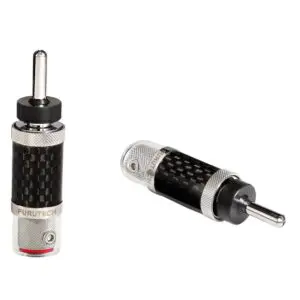 Furutech CF-202-N1 Rhodium banaanplug carbon fiber finish tot Ø5,5mm per paar
