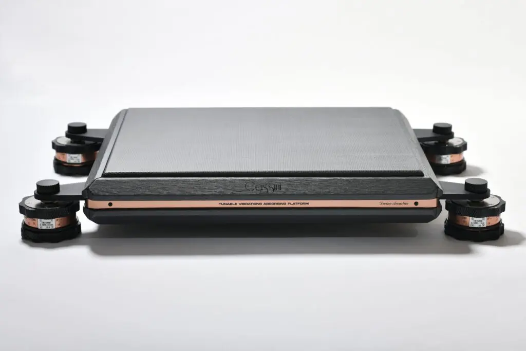 Divine Acoustics Cassini Flagship reference tuneable vibrations absorbing platform