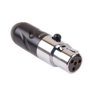 Furutech FP-610mF Rhodium Female 4-pins mini-XLR connector per stuk