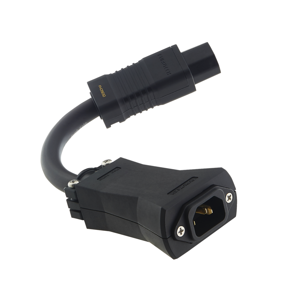 Furutech Flow-C15 Gold in-line netfilter 24-karaats gold-plated IEC C13 - 20 cm.