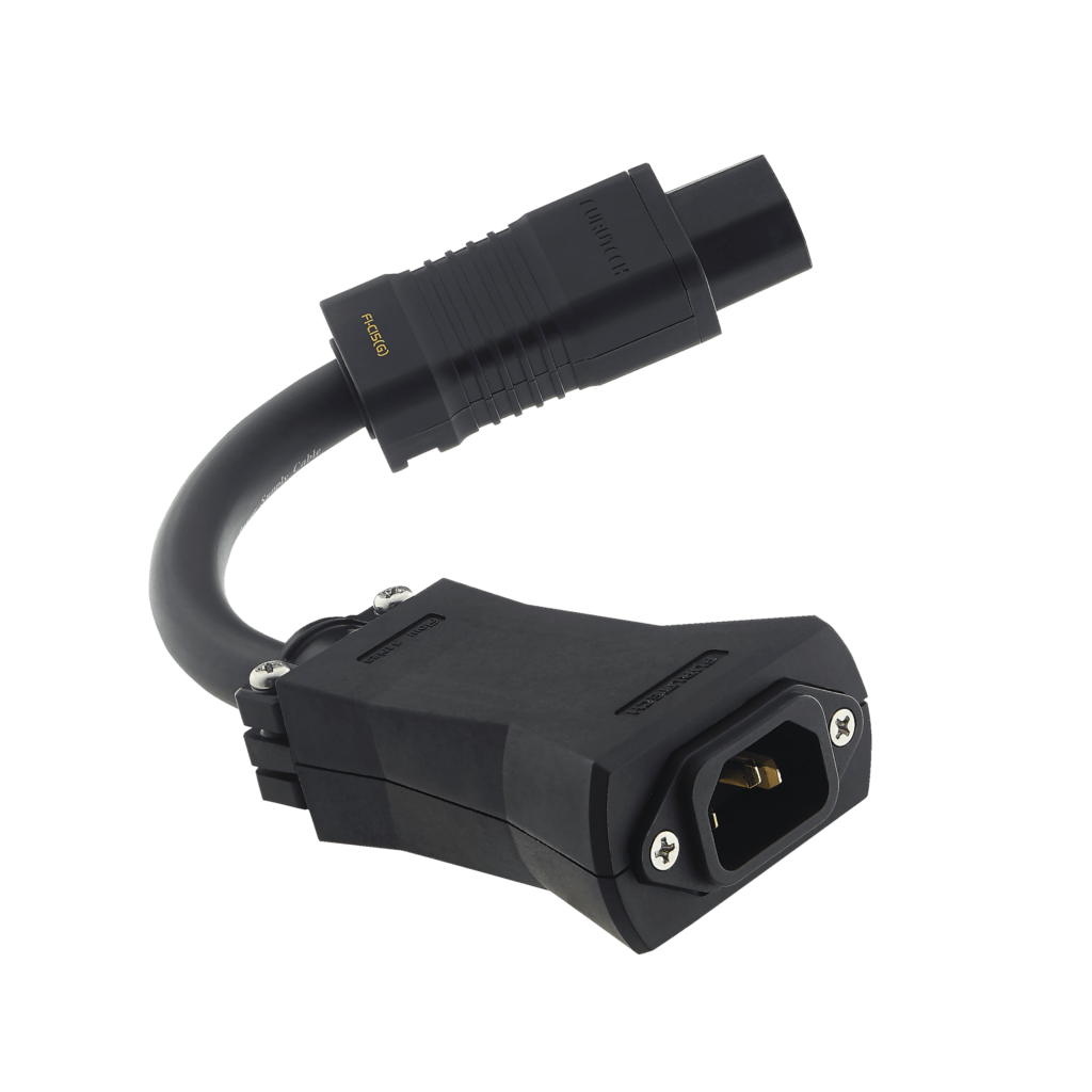 Furutech Flow-C15 Gold in-line netfilter 24-karaats gold-plated IEC C13 - 20 cm.
