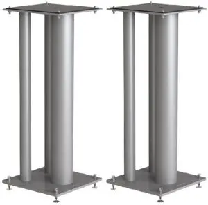 NorStone luidsprekerstand Stylum MAX zilver hoogte 60 cm. per set 2 stuks