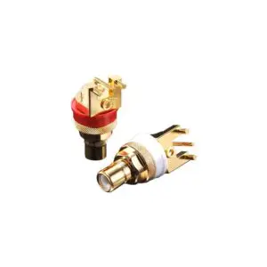 Furutech FP-908 Gold PCB mount RCA-chassisdelen per paar