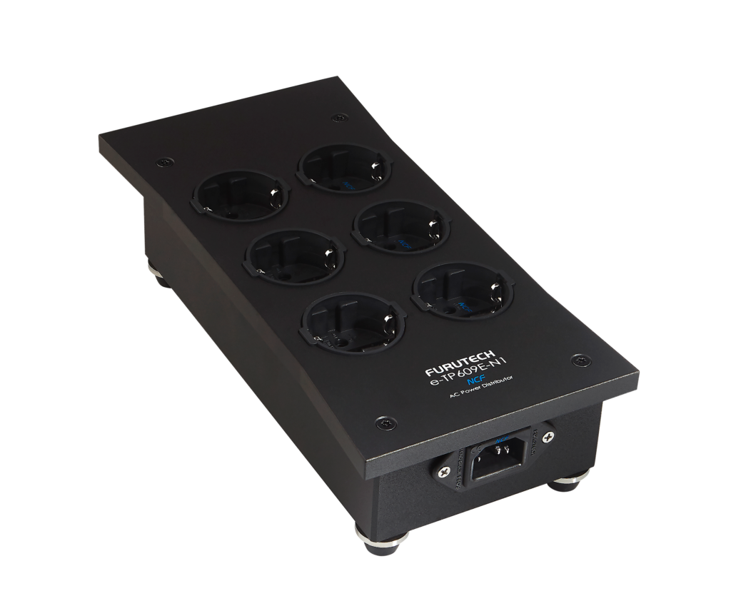 Furutech E-TP609E NCF-N1 stekkerblok Rhodium-plated 6 x schuko