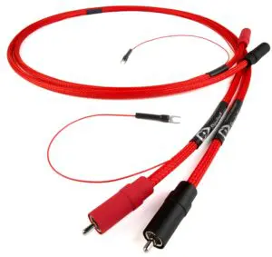 Chord Company Shawline X Aray Analoque TT Fly Lead RCA of DIN phono-kabel koper 1,2 meter