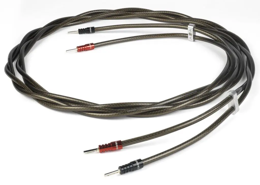 Chord Company Epic XL Single-Wire luidsprekerkabel OFC met verzilverde gescheiden geleiders 3.31mm2 AWG12 stereoset 2 stuks vanaf 2,0 meter