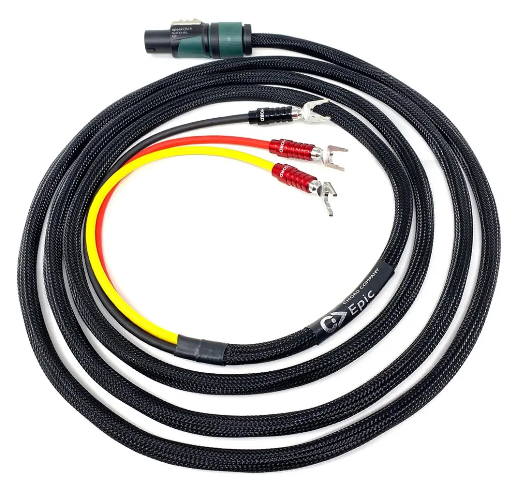 Chord Company Epic High-Level SpeakON Subwooferkabel | verzilverd koper | 3 x 12 AWG